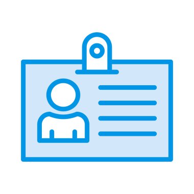 kimlik kartı kart vektör çizim 