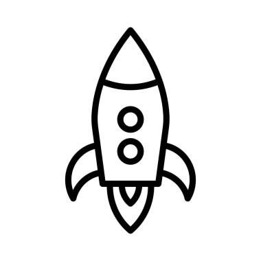 başlangıç roket destek vektör çizim 