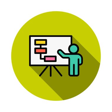 sunu kurulu akış grafiği vektör çizim 