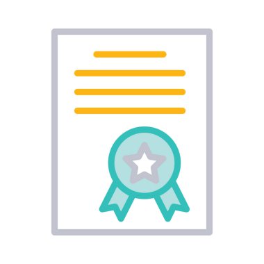 Sertifika derecesi başarı vektör çizim 