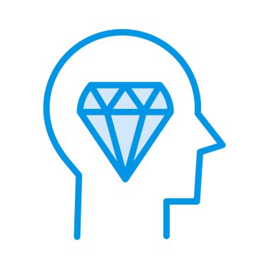 akıl baş beyin vektör çizim 