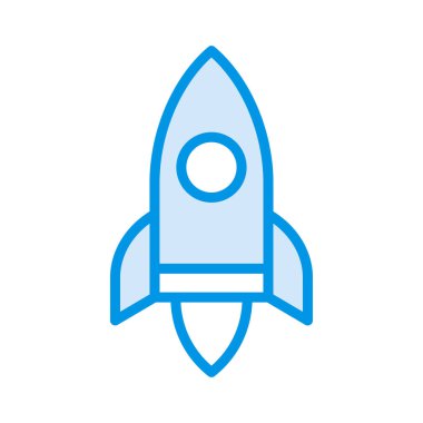 alttan yukarıya ittirmek başlangıç roket vektör çizim 