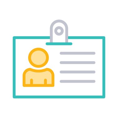 kimlik kartı kart vektör çizim 