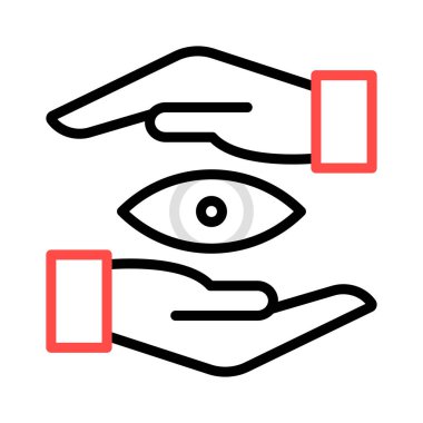 koruma güvenli görünüm vektör çizim 