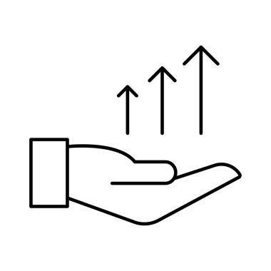 büyüme artış kar vektör çizim 