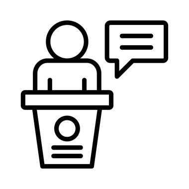 konuşma tartışma Resepsiyon vektör çizim 