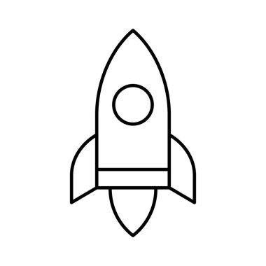 alttan yukarıya ittirmek başlangıç roket vektör çizim 