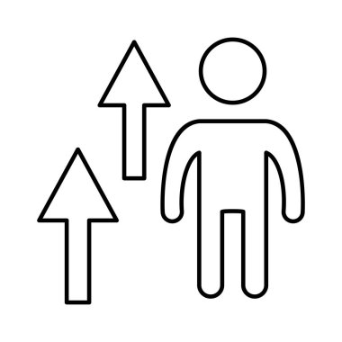 büyüme artırmak kullanıcı vektör çizim 