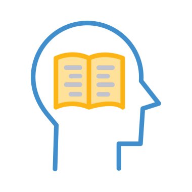 kitap okuma, vektör çizim açın 