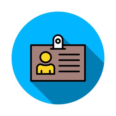 kimlik kartı kart vektör çizim 