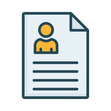 CV belge vektör çizim devam 