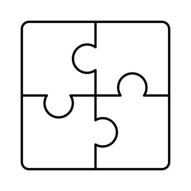 çözüm jigsaw vektör çizim puzzle 