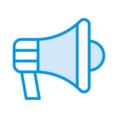 megafon hoparlör yüksek sesle vektör çizim 