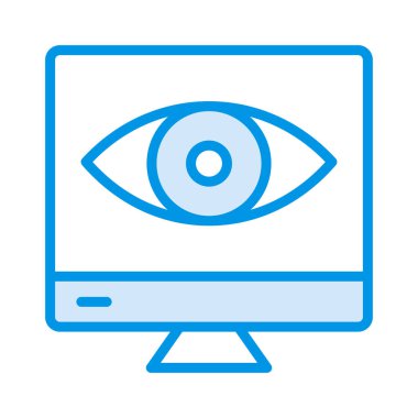 Görünüm Bak ekran vektör çizim 