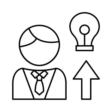 fikir yaratıcı yenilik vektör çizim 