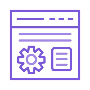 Web sayfası tarayıcı vektör çizim 