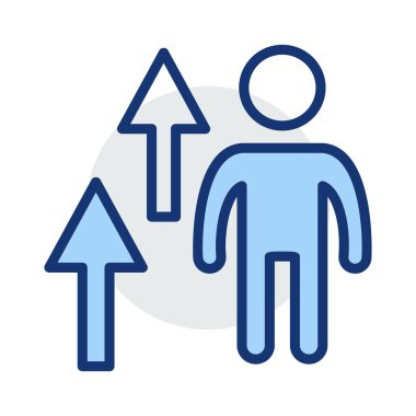 büyüme artırmak kullanıcı vektör çizim 