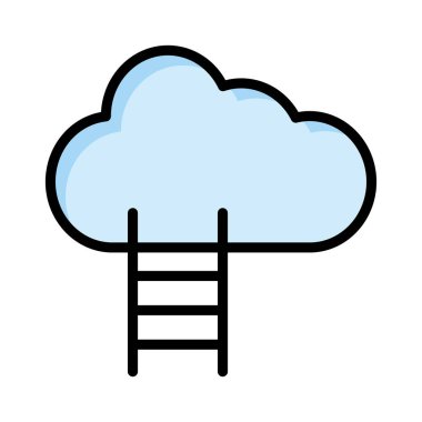 kariyer başarı merdiveni vektör çizim 