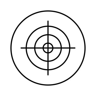 hedef odak hedefi vektör çizim 