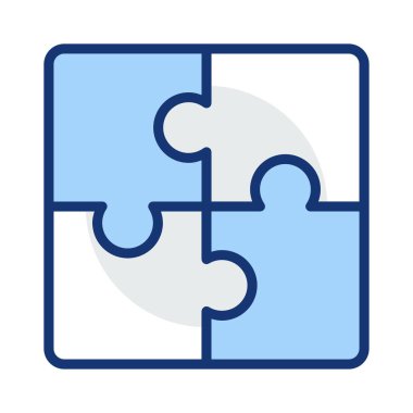 çözüm jigsaw vektör çizim puzzle 