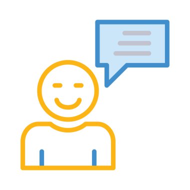 Kullanıcı iletisi profil vektör çizim 