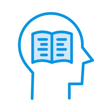 kitap okuma, vektör çizim açın 