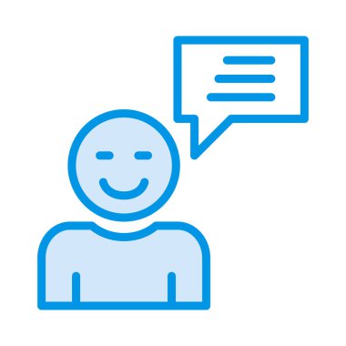 Kullanıcı iletisi profil vektör çizim 