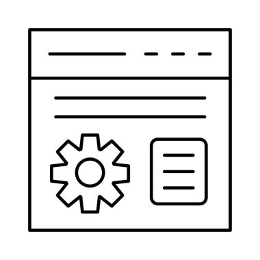 Web sayfası tarayıcı vektör çizim 