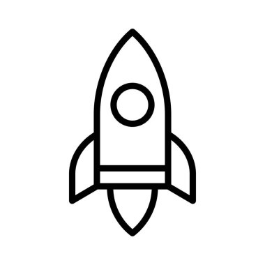 alttan yukarıya ittirmek başlangıç roket vektör çizim 