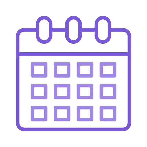 Calendario Data Mese Vettoriale Illustrazione — Vettoriale Stock