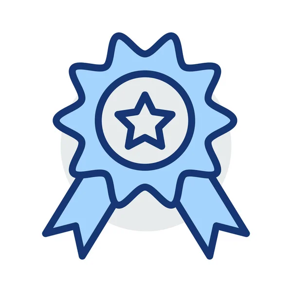 Medaile Odznak Ocenění Vektorové Ilustrace — Stockový vektor
