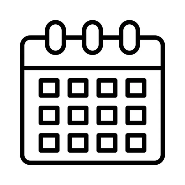 Kalender Datum Monat Vektor Illustration — Stockvektor