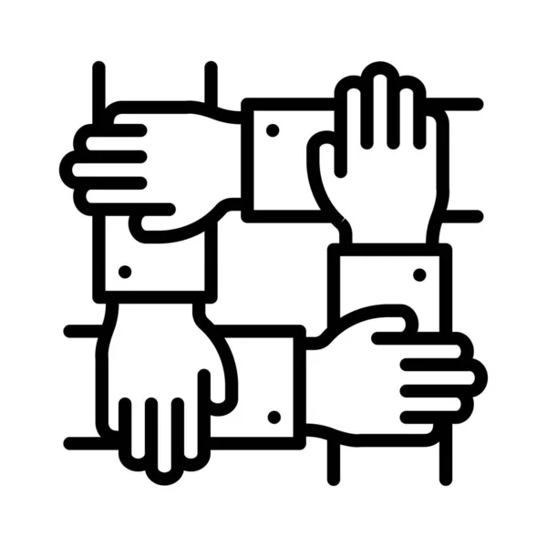 Teamwork Solution Group Vector Illustration — Stock Vector