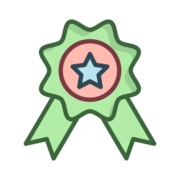 Badge Award Prijs Vectorillustratie — Stockvector