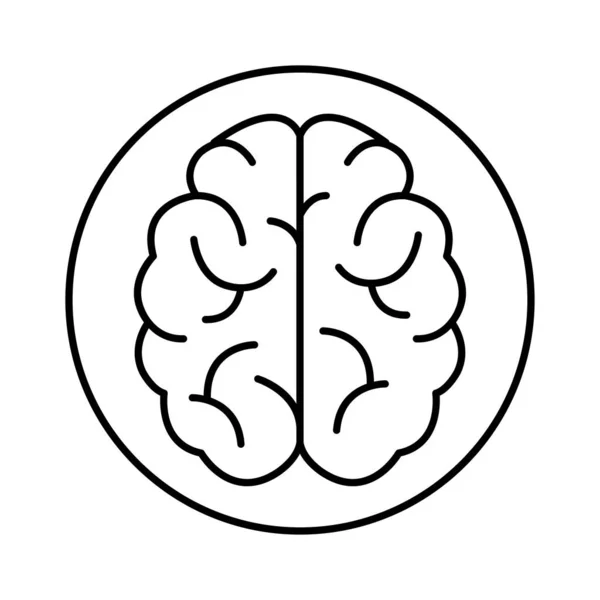 Beyin Yaratıcı Bir Fikir Vektör Çizim — Stok Vektör
