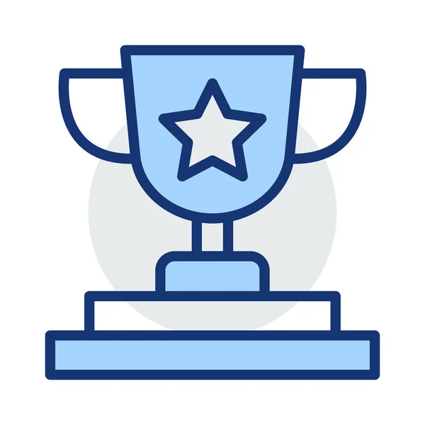 Trophy Success Award Vector Illustration — Stock Vector