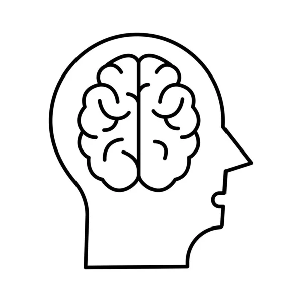 Kreativní Myšlení Mozku Vektorové Ilustrace — Stockový vektor