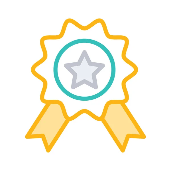 Medaille Badge Award Vectorillustratie — Stockvector