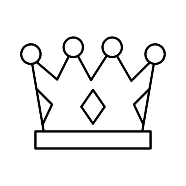 Crown Award Framgång Vektorillustration — Stock vektor