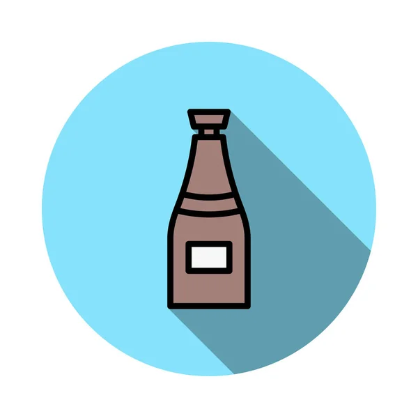 Vinho Cerveja Álcool Vetor Ilustração —  Vetores de Stock