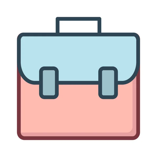 Briefcase Bag Portfolio Vector Illustration — Stock Vector