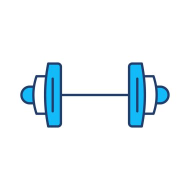 Dumbbell spor salonu fitness vektör çizim  