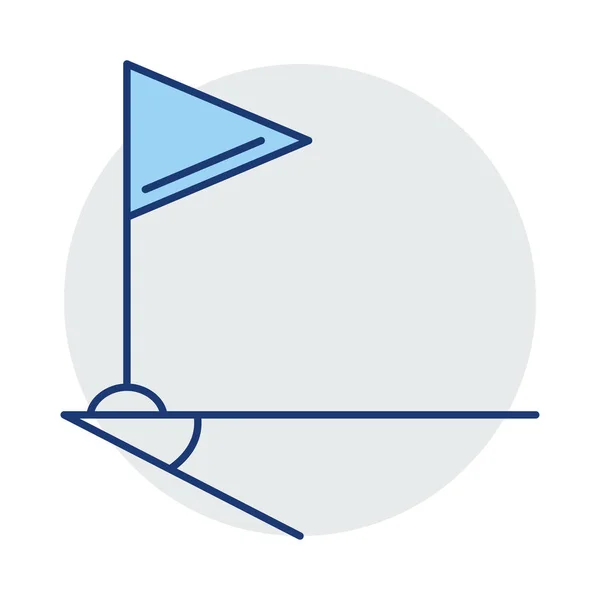 Vlajka Rohu Pozemní Vektorové Ilustrace — Stockový vektor