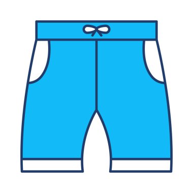 iç çamaşırı şort bez vektör çizim 