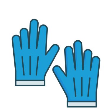 eldiven el kaleci vektör çizim 