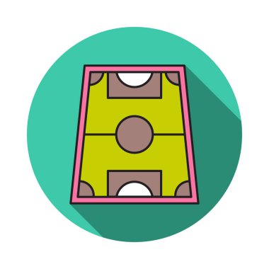 Saha zemin Stadyumu vektör çizim 