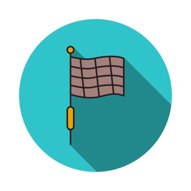 bayrak sallayarak vektör çizim spor 