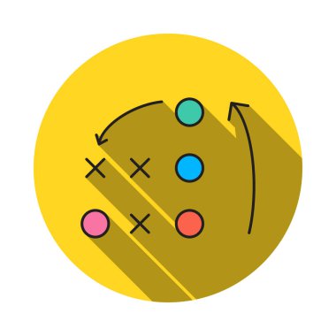 taktik Strateji planlama vektör çizim 