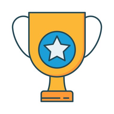 Kupa Ödülü kazanan vektör çizim 