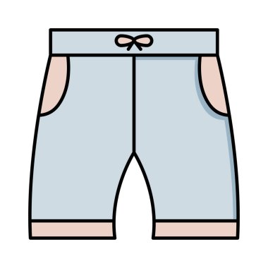 iç çamaşırı şort bez vektör çizim 
